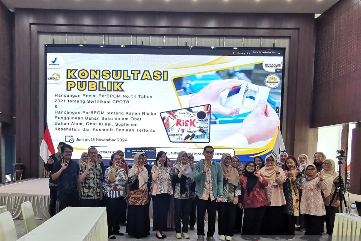 BPOM gelar konsultasi publik revisi aturan sertifikasi obat bahan alam