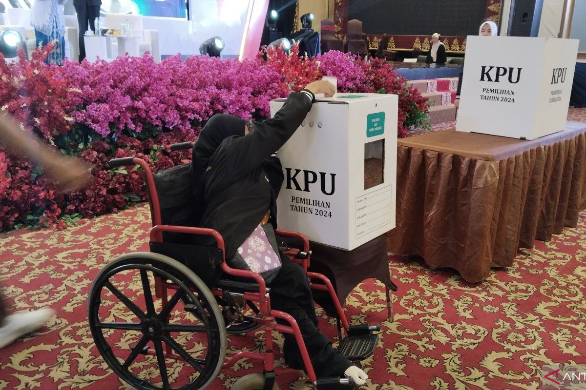 400 warga disabilitas Kota Palermbang simulasi cara mencoblos