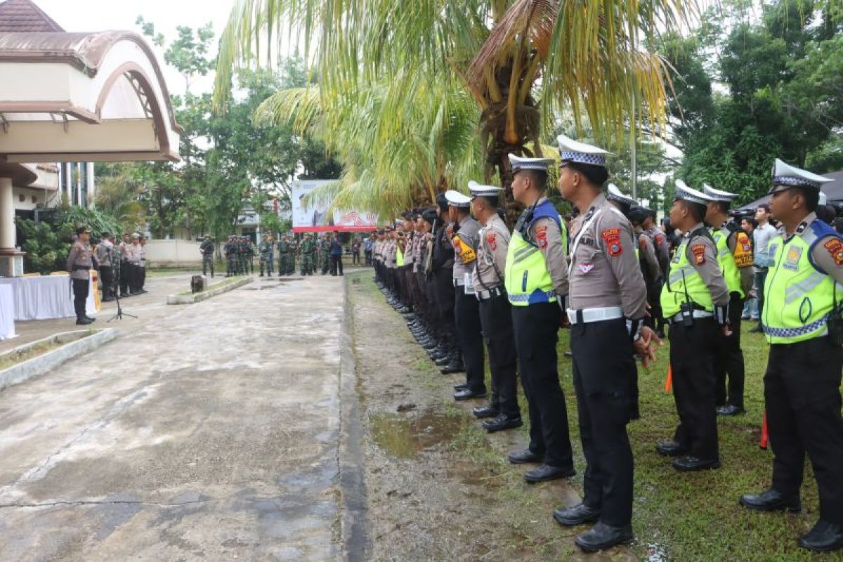 Kerahkan ratusan personel, Kapolres ajak masyarakat saksikan debat Pilkada Inhil dengan tertib