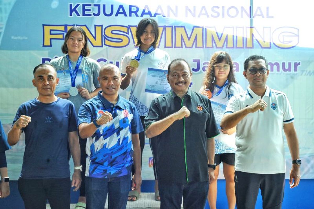 Kejurnas Finswimming Jatim disebut jadi yang terbesar di Indonesia