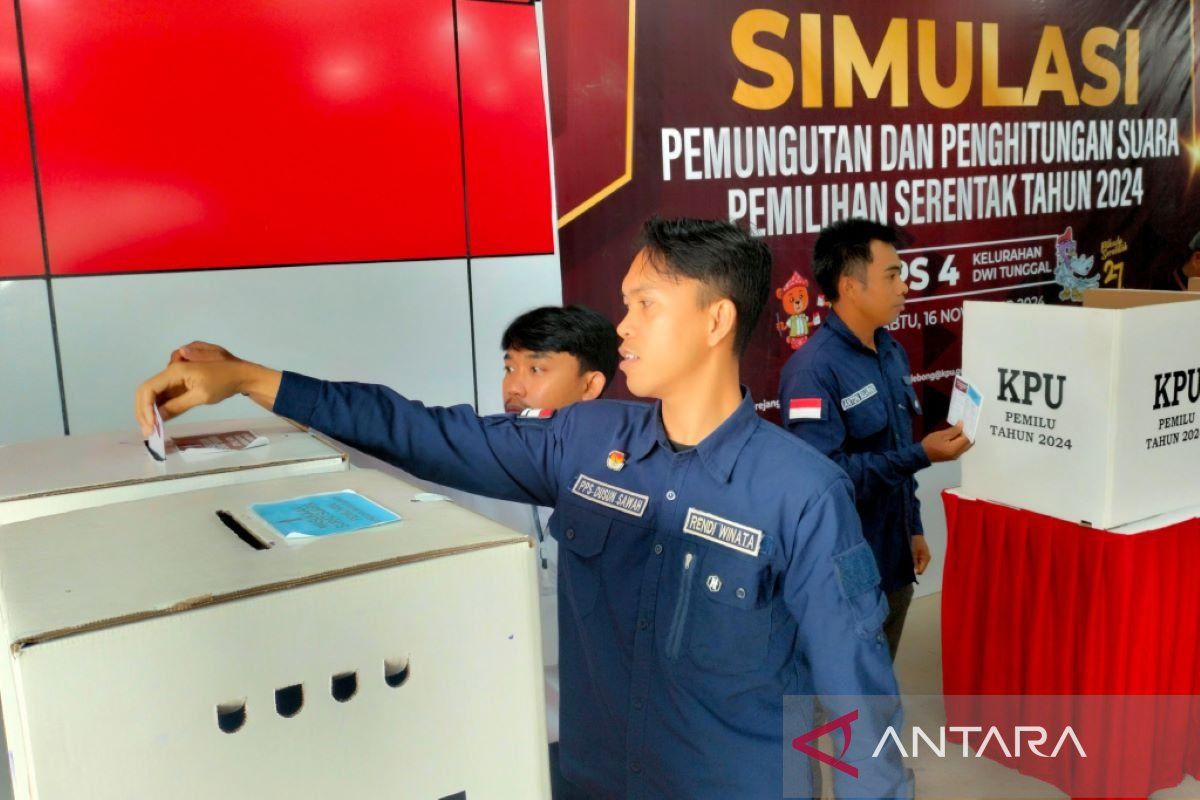 KPU Rejang Lebong simulasikan pemungutan surat suara bagi PPK-PPS