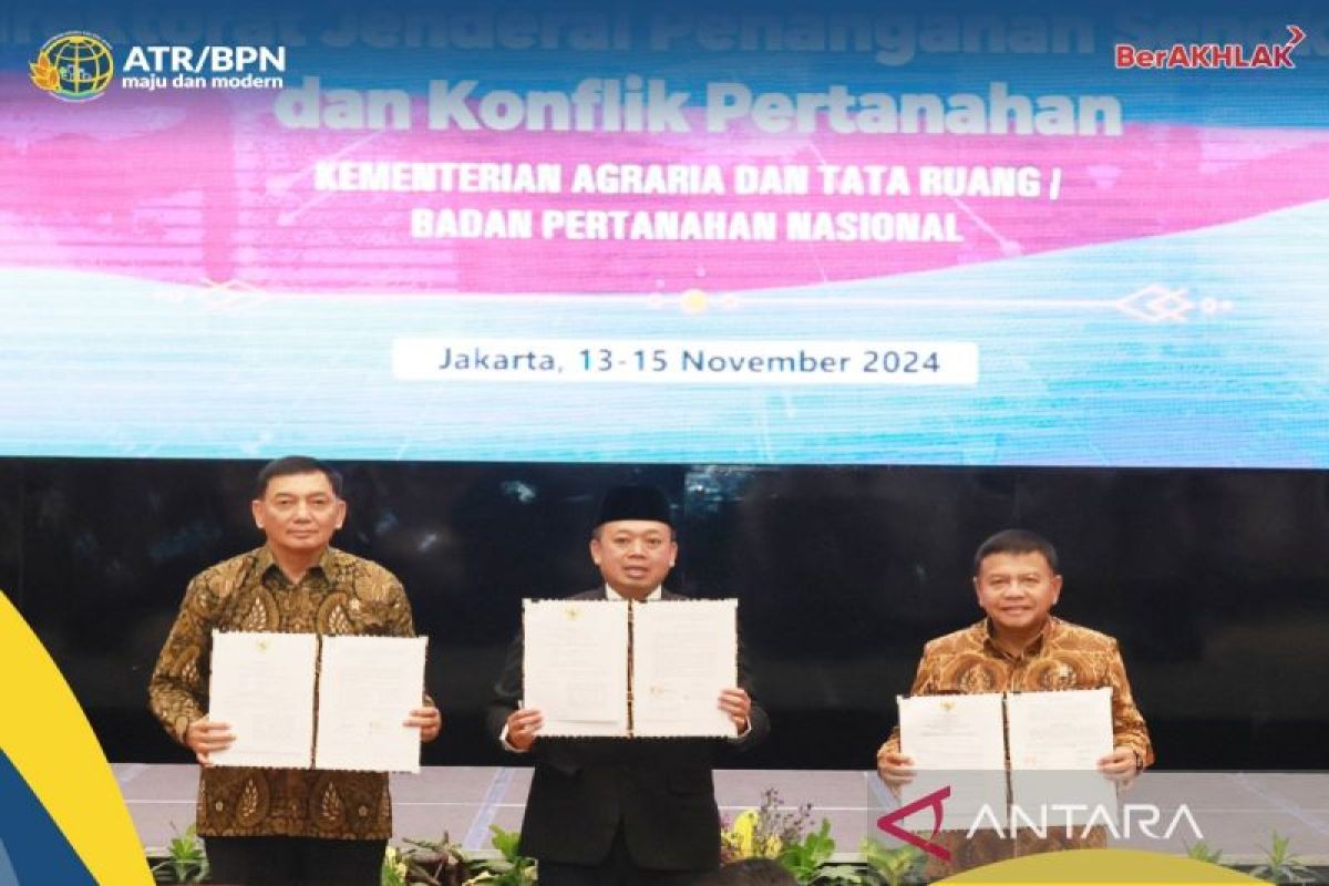 Kementerian ATR/BPN gaet Kemenhan dan BIN cegah tindak pidana pertanahan