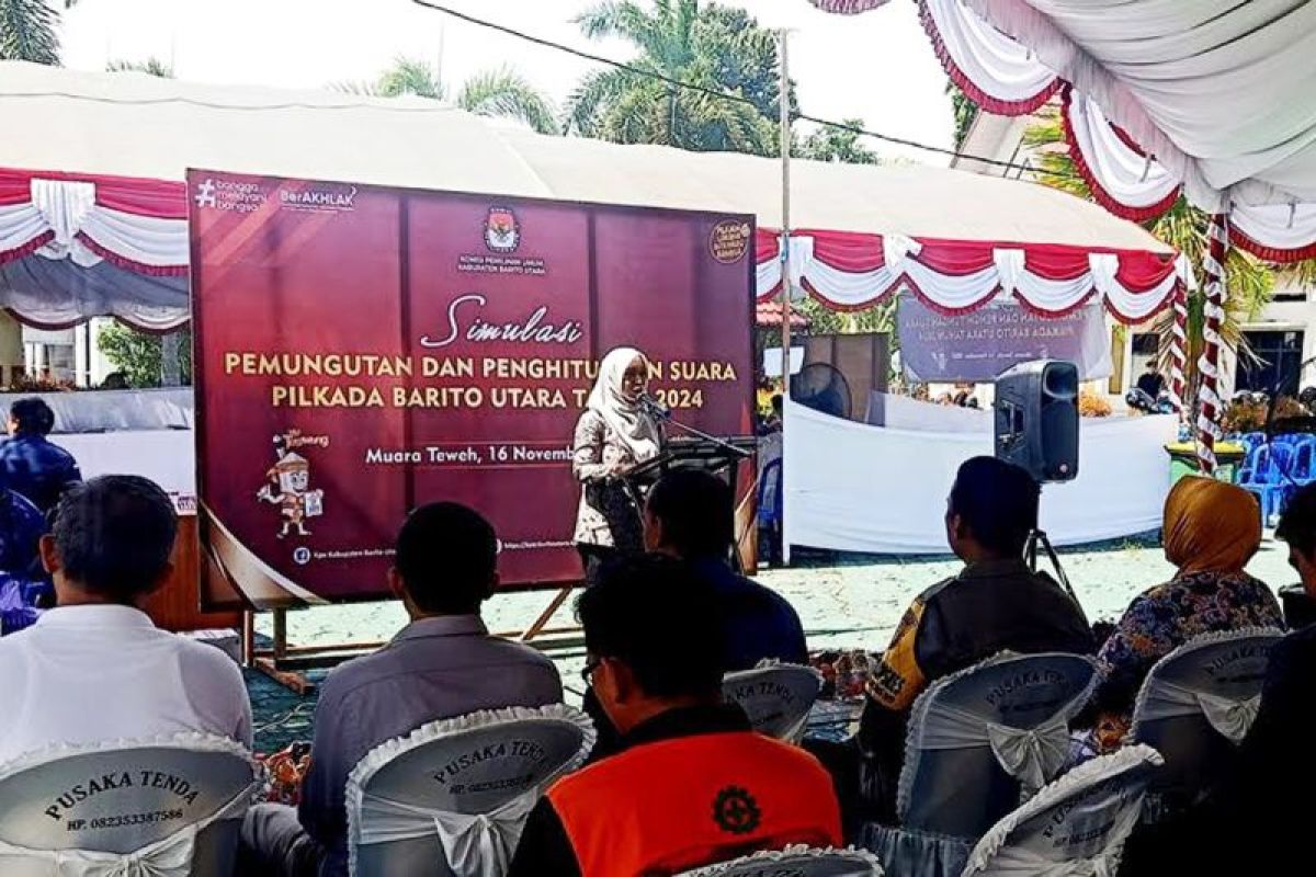 KPU Barut simulasi pemungutan dan penghitungan suara pilkada