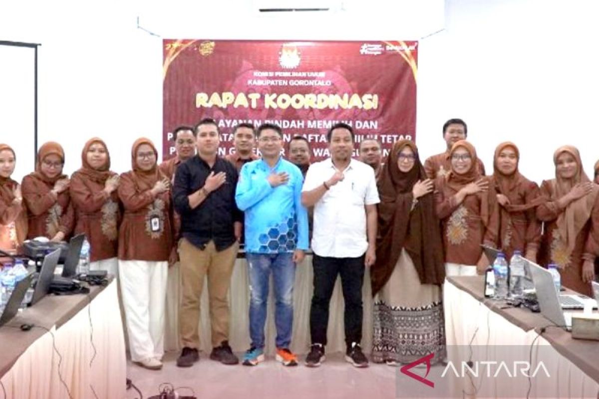 KPU Kabupaten Gorontalo koordinasikan pelayanan pindah memilih