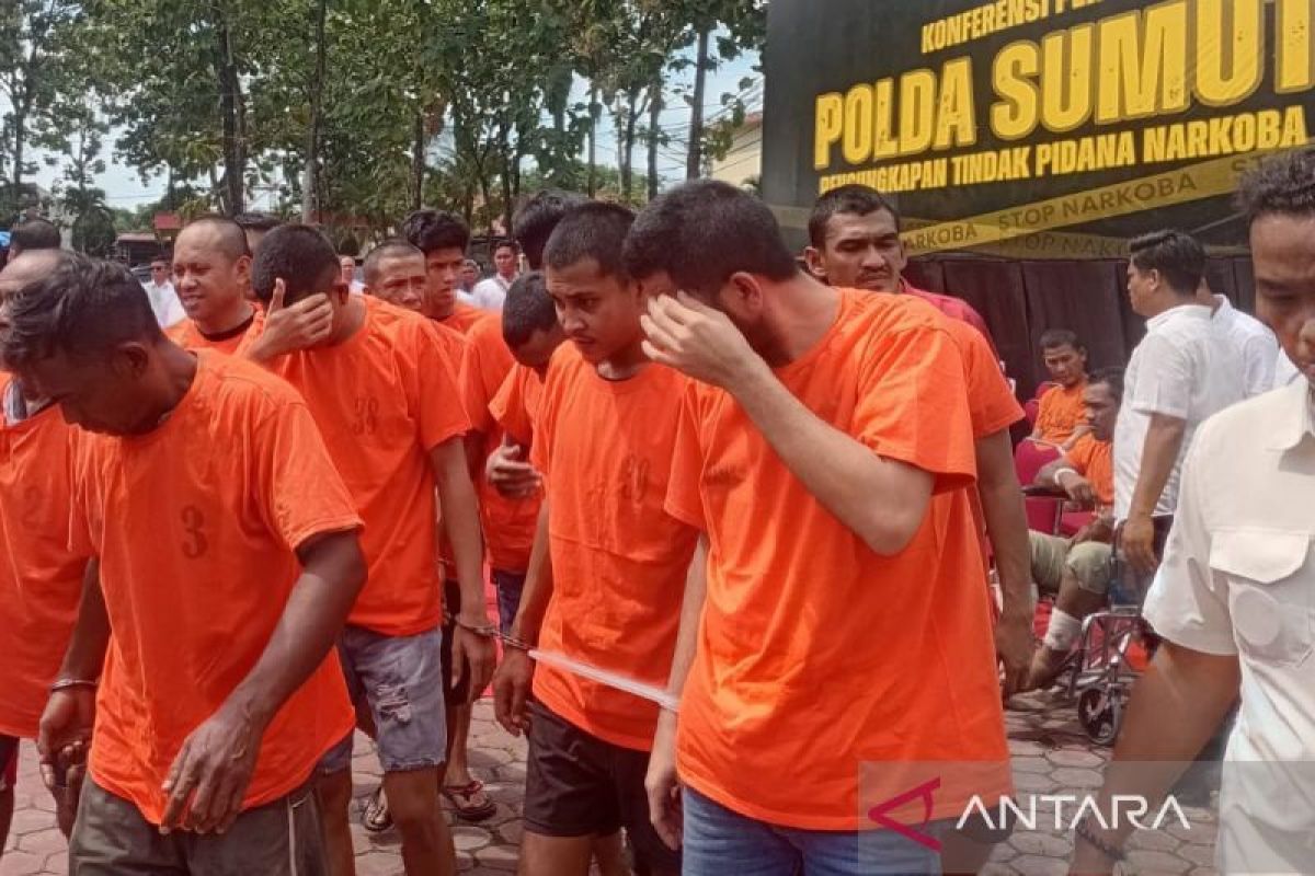 Polda Sumut tangkap 161  tersangka dari 110 kasus selama sepekan