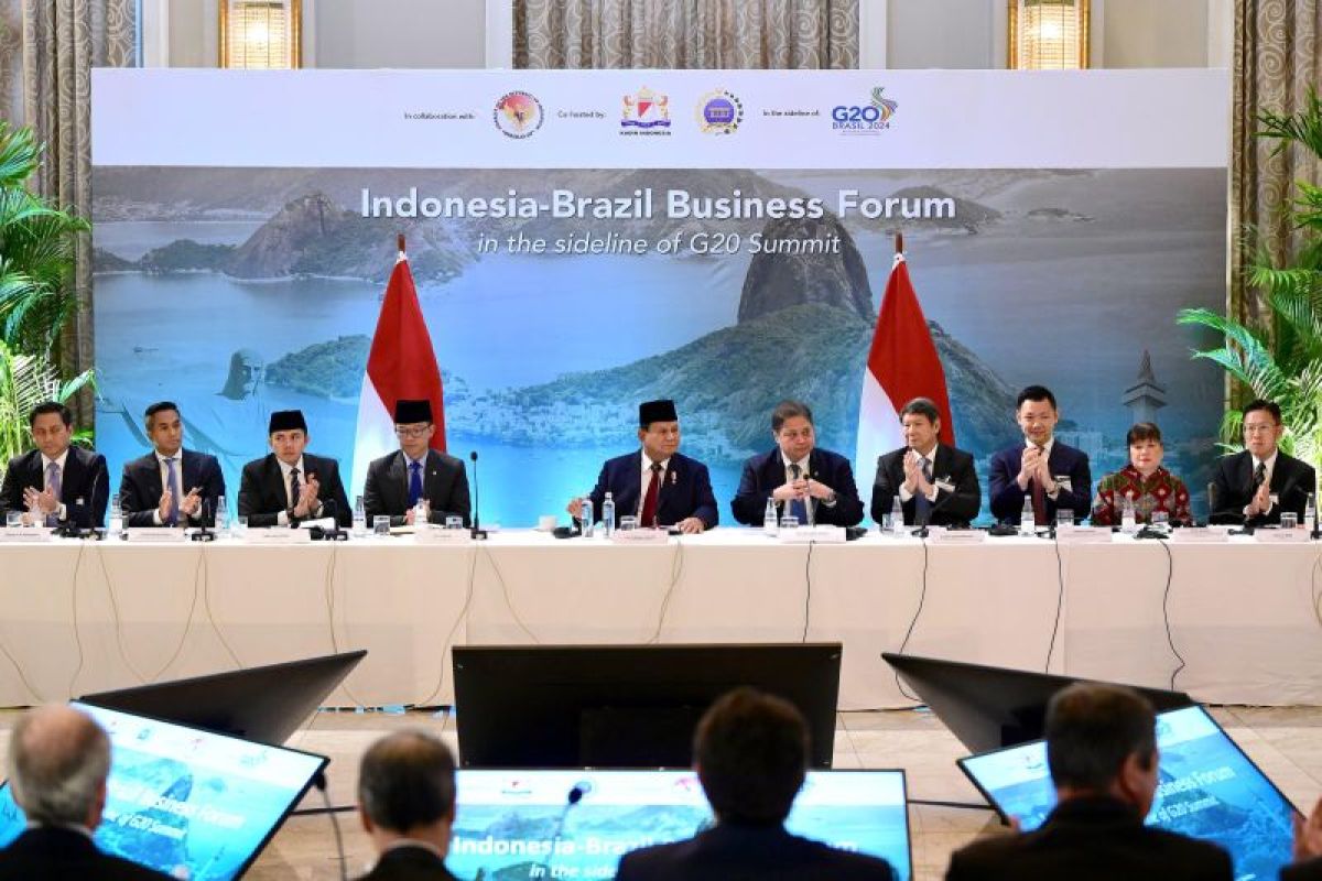 Prabowo supports economic synergy at Indonesia-Brazil Business Forum