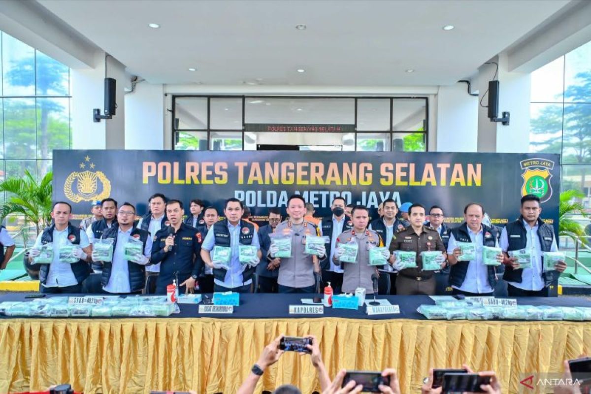 Polisi gagalkan peredaran 40 kg sabu di Tangerang Selatan