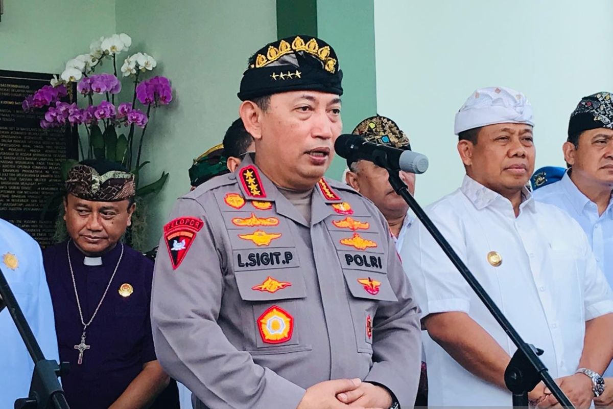 Kapolri ingin Bali jaga indeks persepsi demokrasi