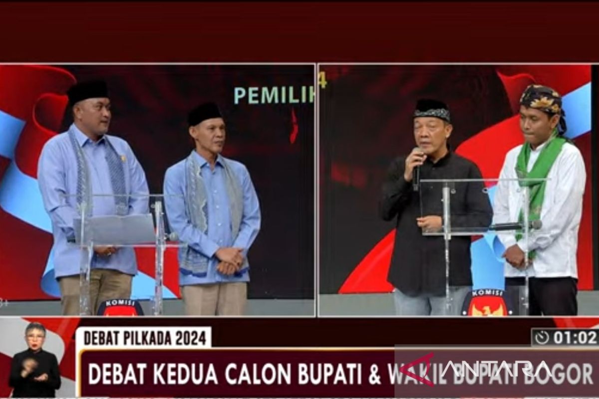 Debat publik kedua Kabupaten Bogor bahas pemerintahan hingga sampah