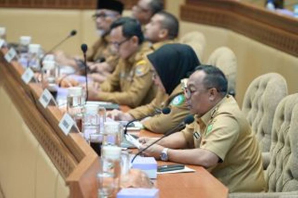 Pj Gubernur Riau Rahman Hadi lapor ke Komisi II DPR RI  terkait Pilkada 2024