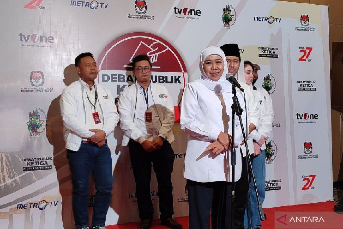 Real Count Pilkada Jawa Timur, Khofifah-Emil berjaya 58,7 persen suara sah