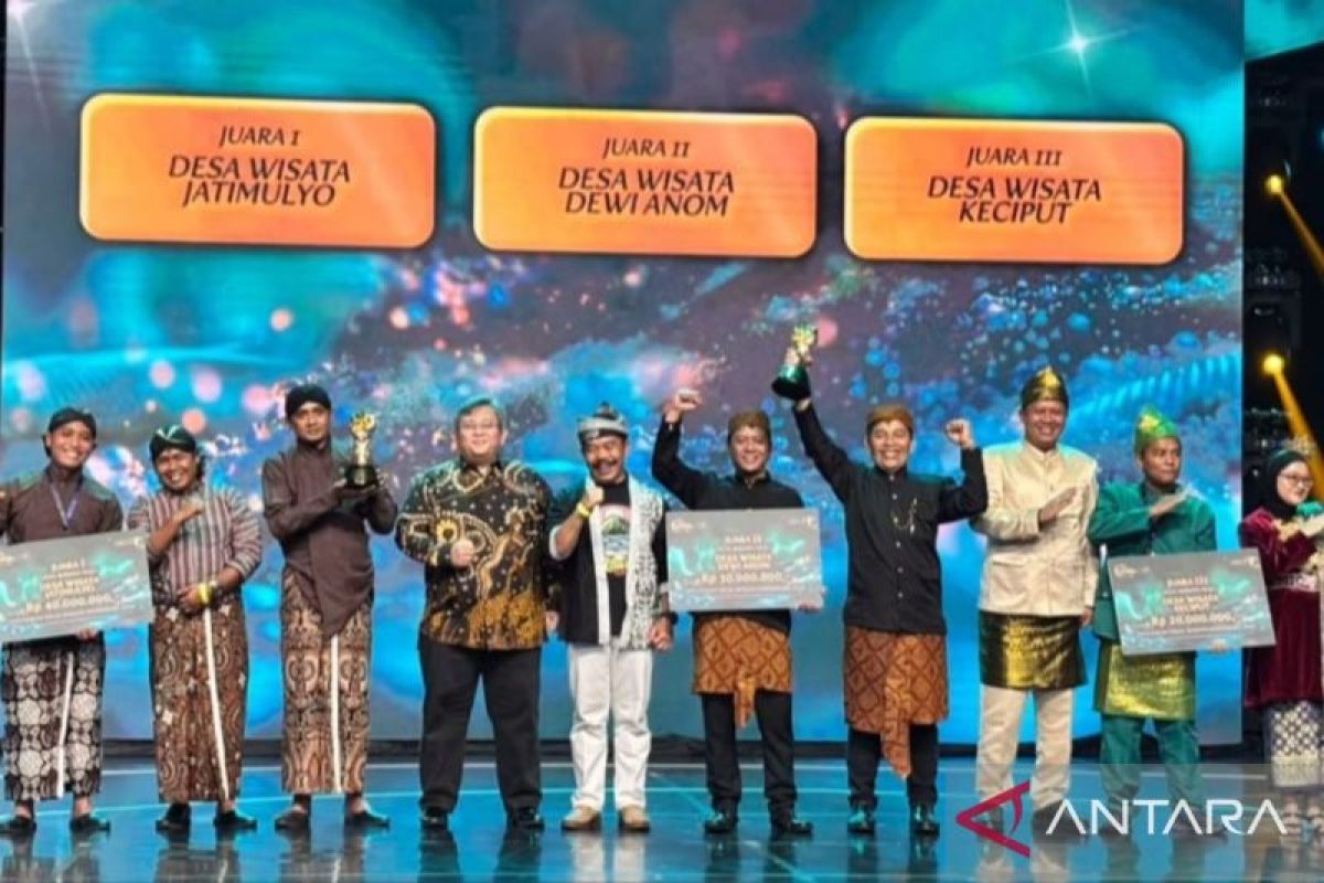 Desa Keciput Kabupaten Belitung raih juara 3 kategori Desa Wisata Maju