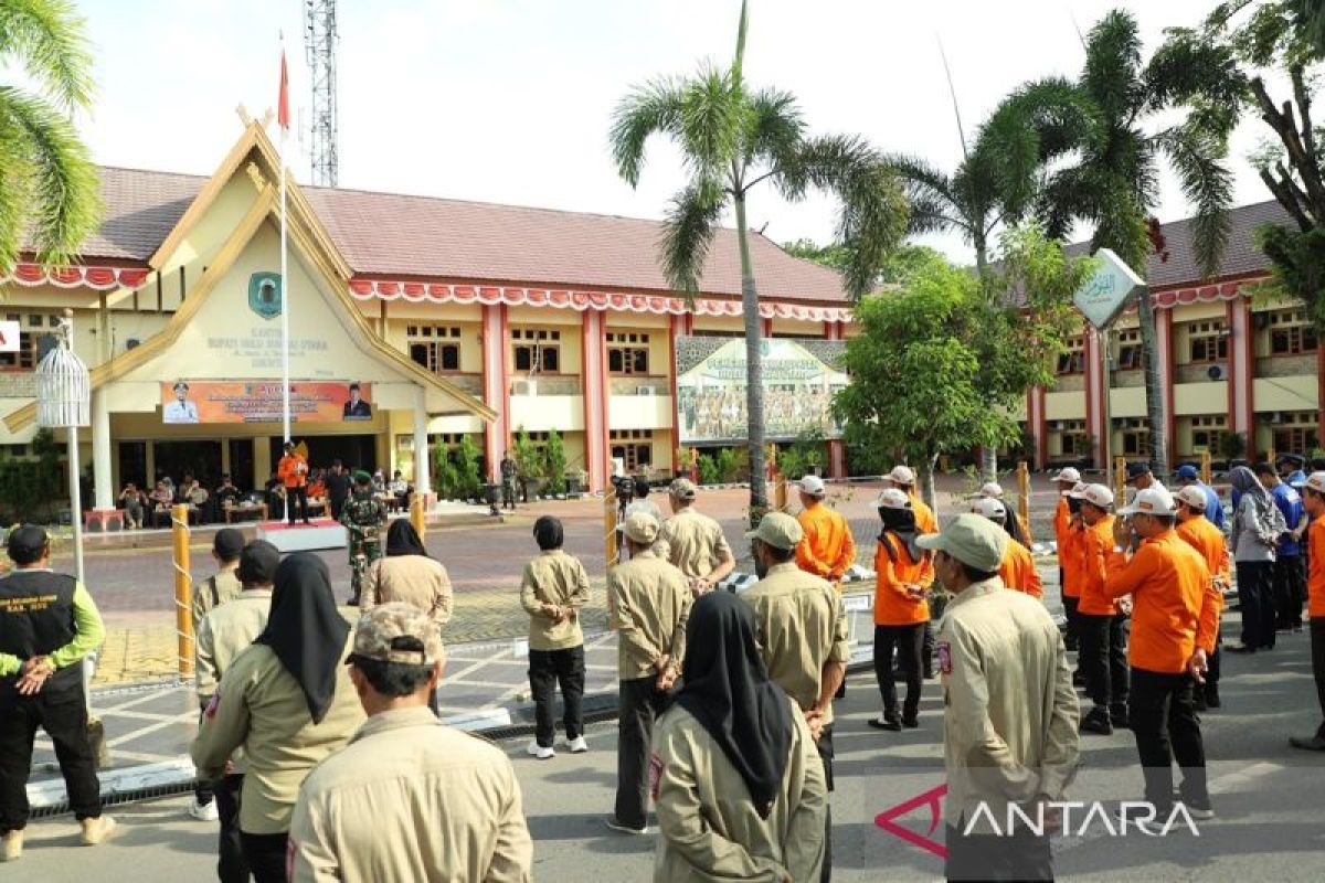 Pemkab HSU laksanakan Apel Kesiapsiagaan Bencana