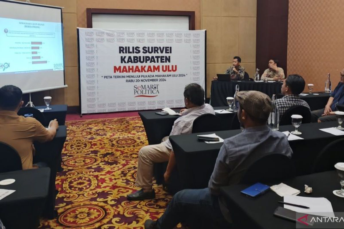 SeMART Politica merilis hasil survei Pilkada Mahulu 2024