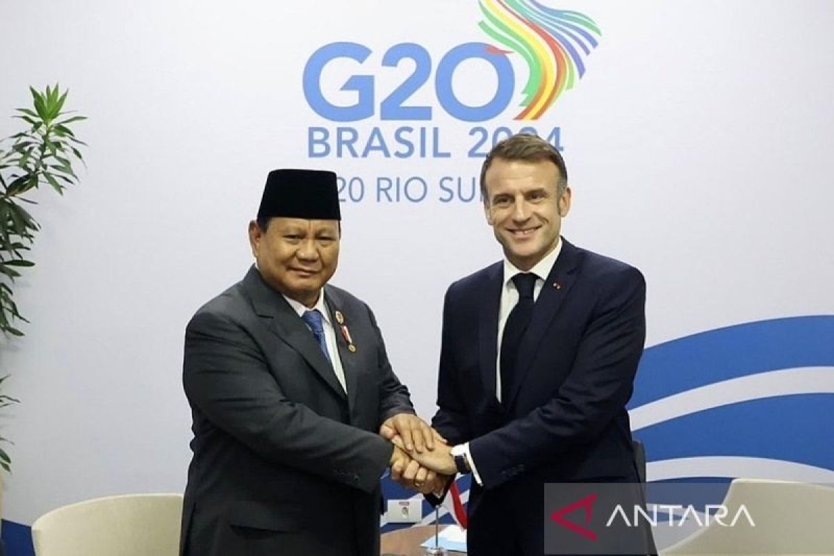 Bilateral Prabowo-Macron bahas kerja sama ekonomi dan alutsista