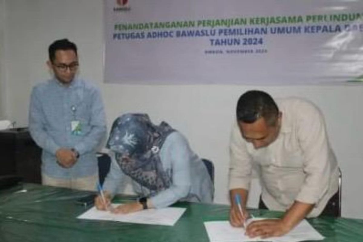 Bawaslu Ambon gandeng BPJamsostek lindungi 859 petugas Pilkada 2024