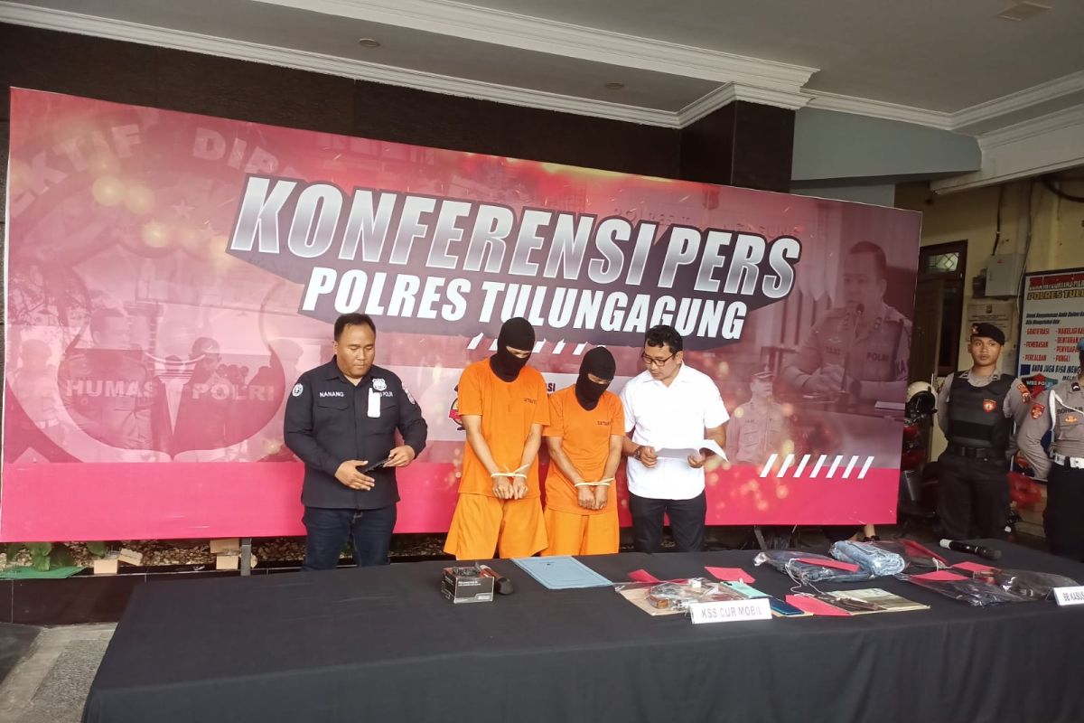 Polres Tulungagung tangkap kakak-adik pelaku pencurian lintas provinsi