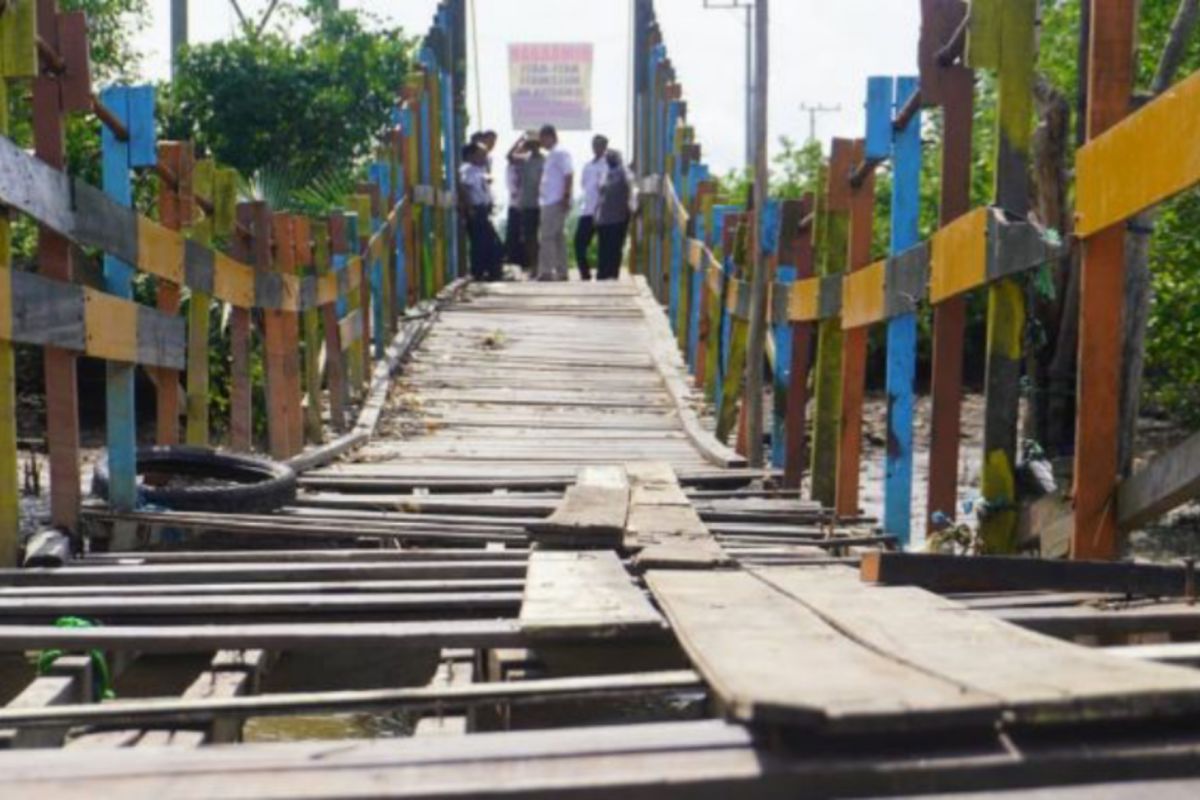 PUPR Tanah Laut  segera perbaiki jembatan gantung Desa Sungai Rasau