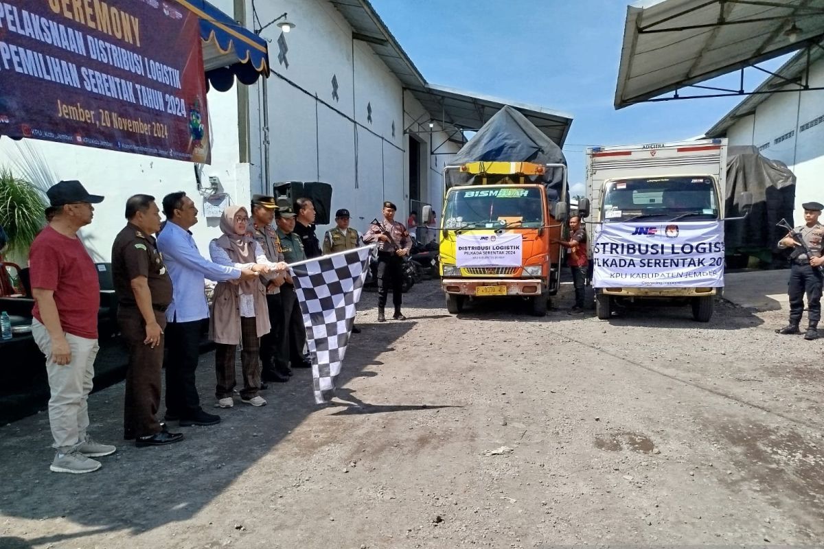 KPU Jember targetkan distribusi logistik pilkada tuntas lima hari