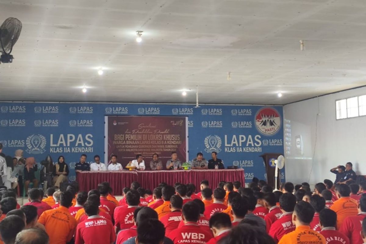 KPU edukasi pemilih di TPS lokasi khusus Lapas Kendari