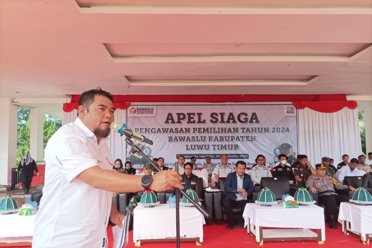 Pemkab Luwu Timur gelar apel siaga pengawasan pilkada jaga demokrasi