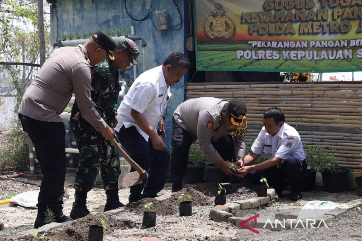 Polres Kepulauan Seribu kembangkan pertanian untuk ketahanan pangan