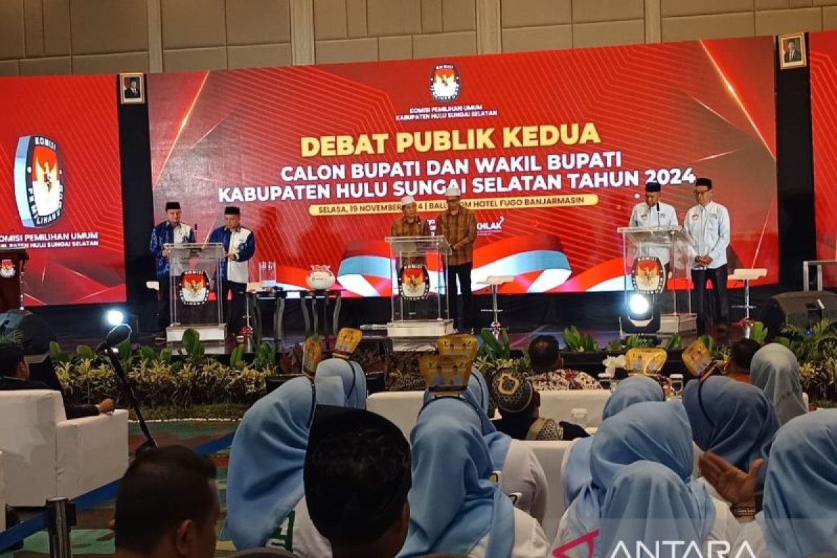 KPU HSS: Debat kedua pilkada modal masyarakat  menilai masing-masing paslon