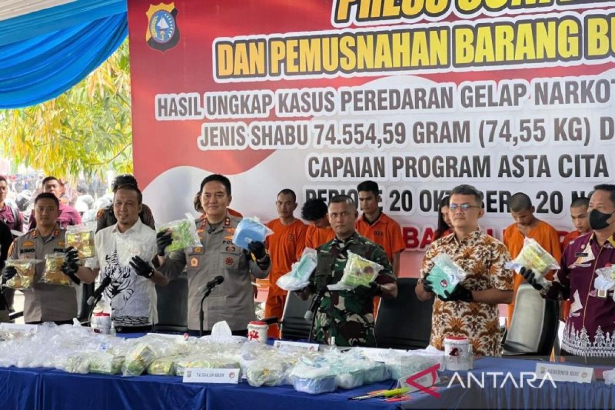 Polda Riau ungkap 171 kasus narkoba dalam sebulan