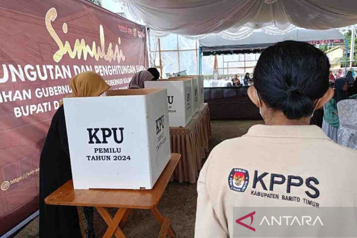 Cegah terjadi kendala, KPU Bartim gelar simulasi pemungutan suara Pilkada 2024