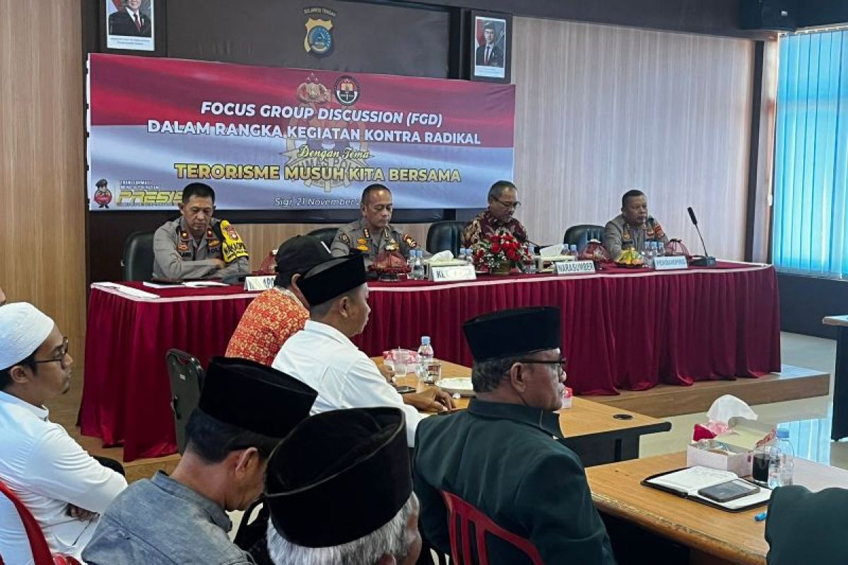 Polri tekankan kontra radikal cegah paham radikalisme di Sigi Sulteng