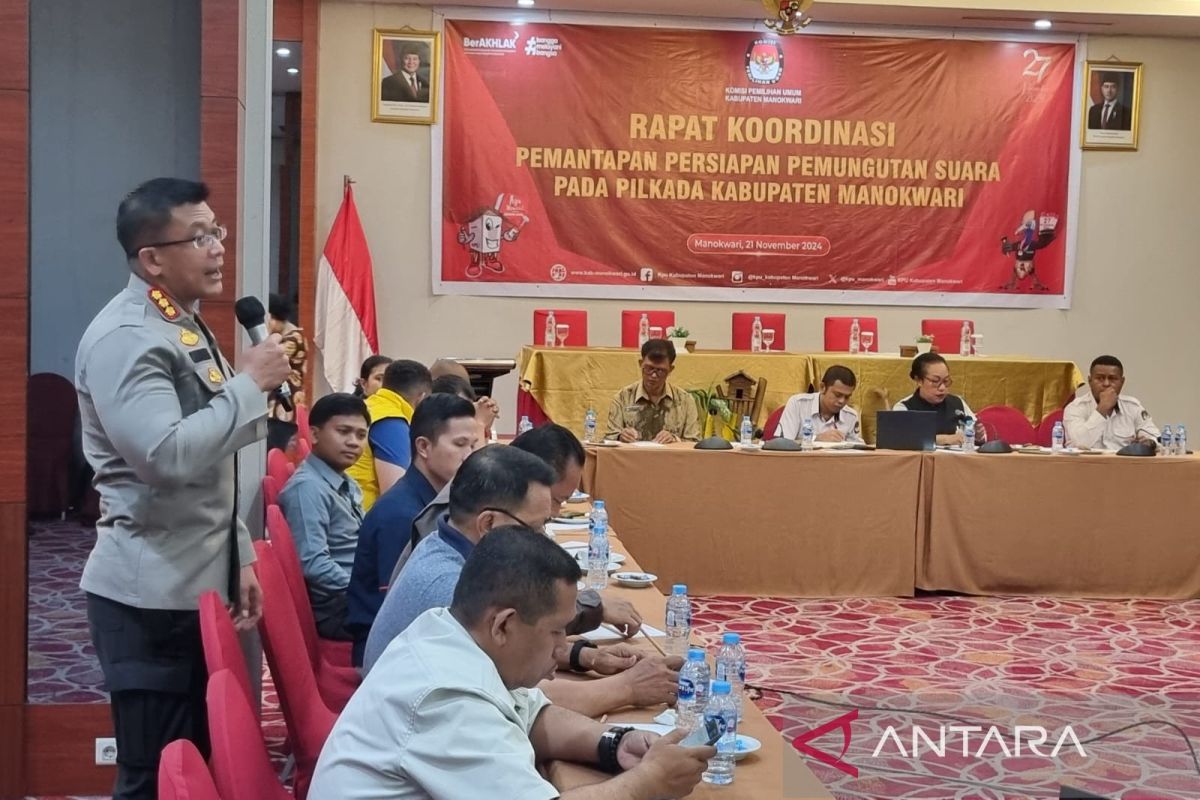 Polresta Manokwari kerahkan 471 personel amankan logistik dan TPS saat Pilkada