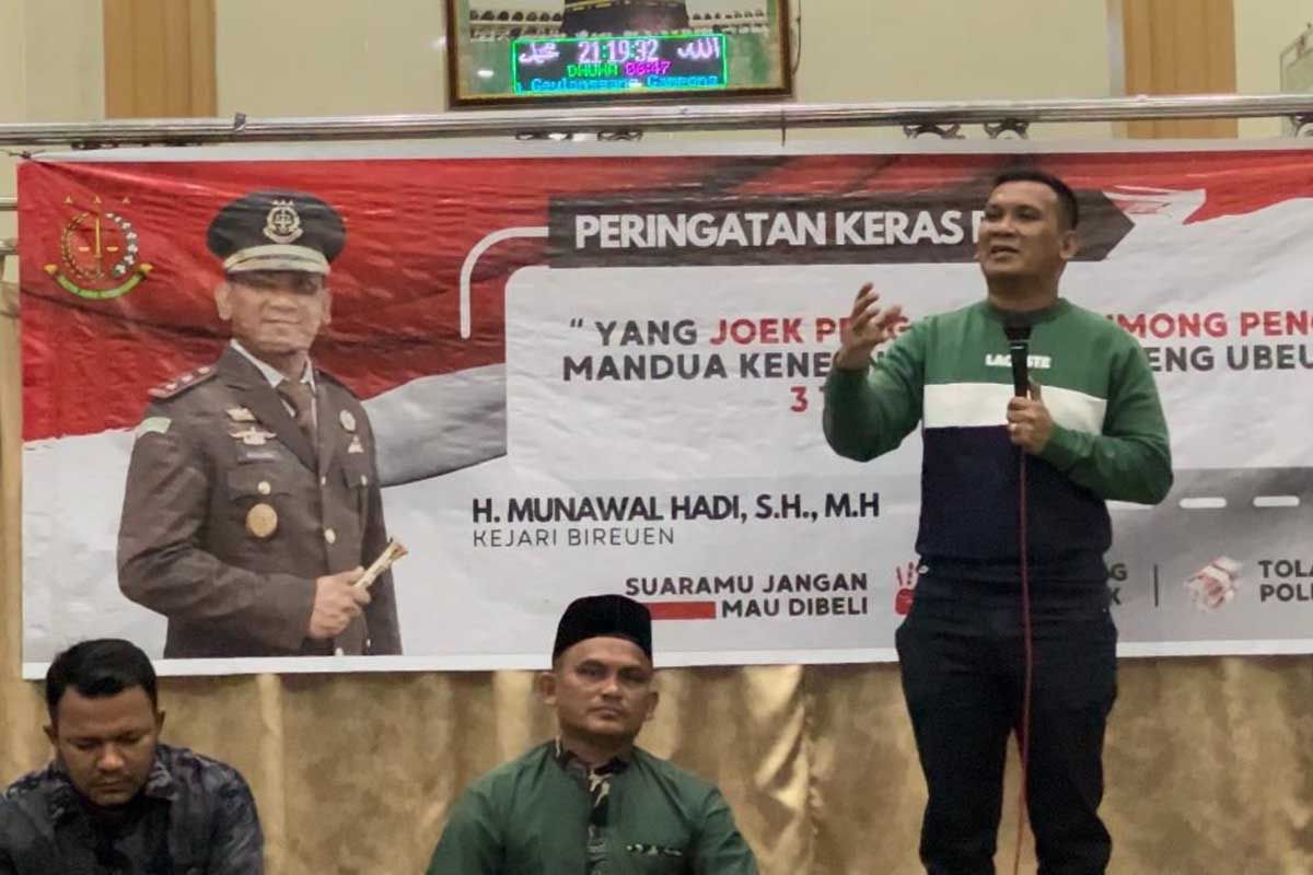 Kejari Bireuen intensif pencegahan politik uang pada Pilkada 2024