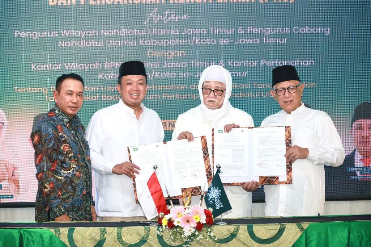 Menteri ATR/BPN saksikan MoU sertifikat tanah di Jatim