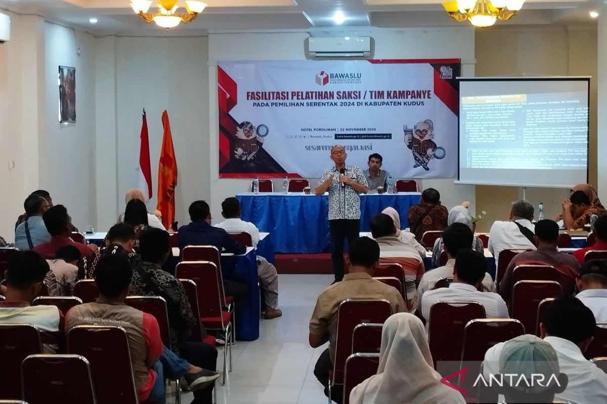 Bawaslu Kudus berikan pelatihan terhadap saksi