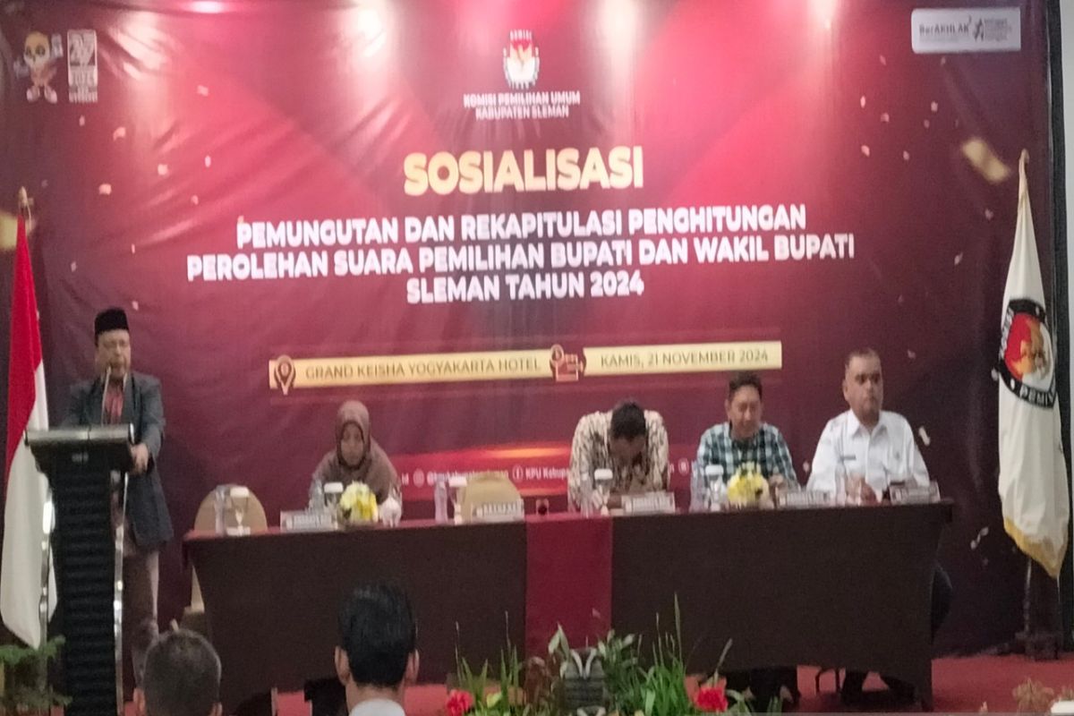 KPU Sleman sosialisasi rekapitulasi suara kepada tokoh masyarakat