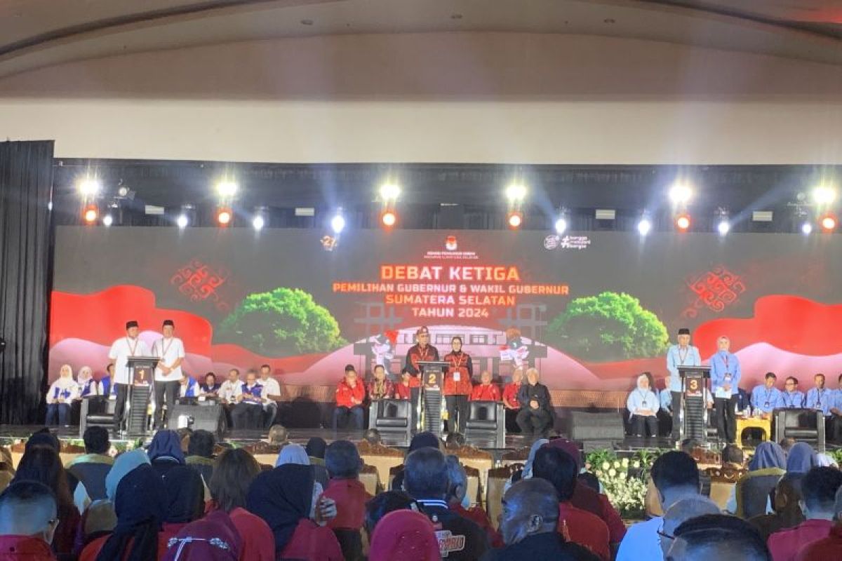 KPU Sumsel sebut  debat terakhir Pilkada 2024 berjalan kondusif