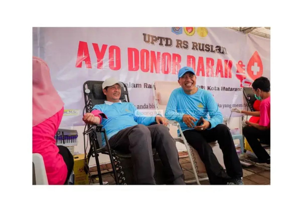 Aksi donor darah digelar di Mataram peringati HUT ke-53 Korpri