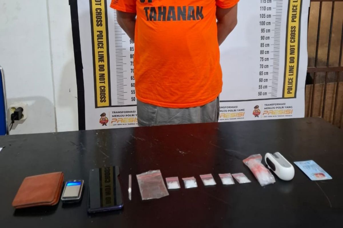 Polres Simalungun tangkap pengedar narkoba, barang bukti sabu 6,49 gram