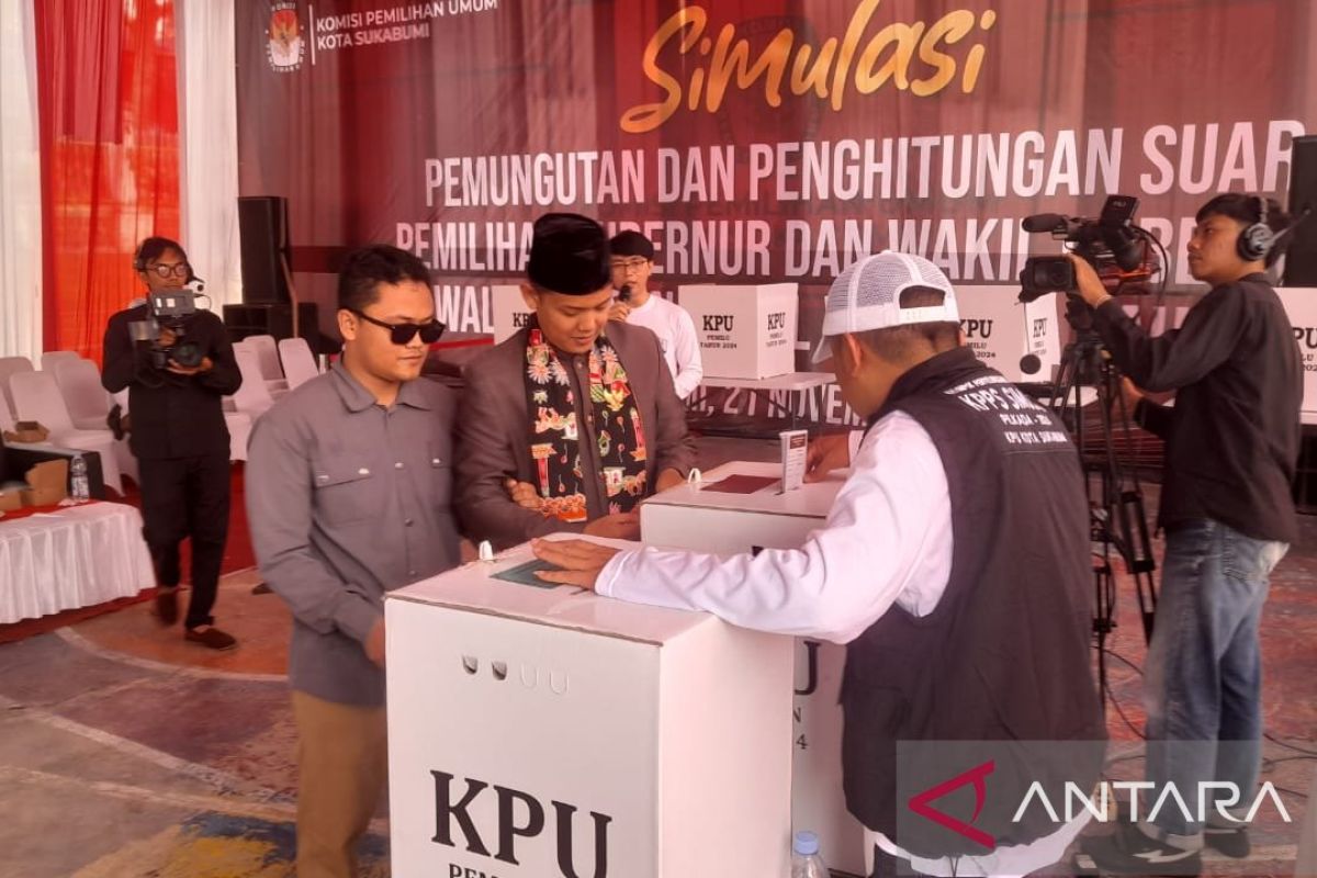 KPU Kota Sukabumi gelar simulasi pemungutan dan perhitungan suara pilkada