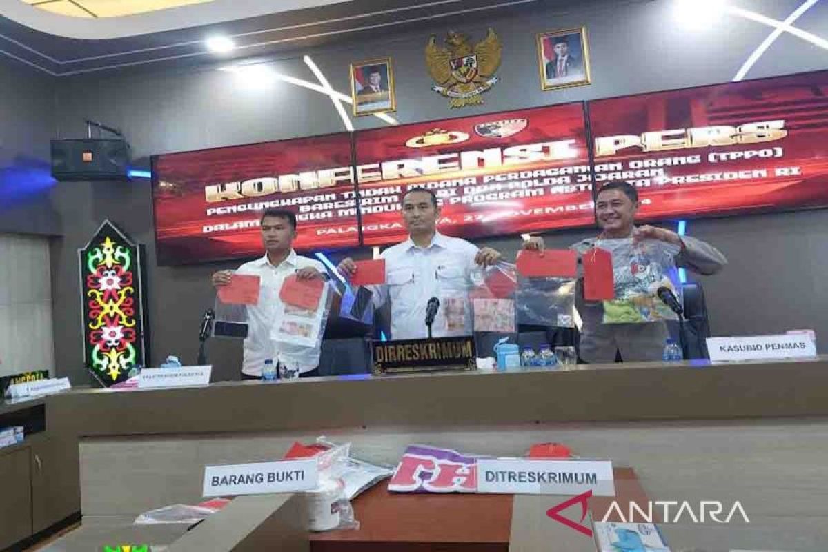 Polda Kalteng berhasil ungkap enam kasus perdagangan orang