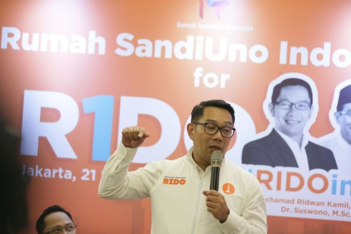 Sandiaga Uno instruksikan relawannya untuk menangkan RIDO