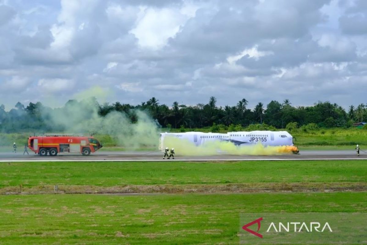 Bandara Supadio gelar simulasi penyelamatan pesawat Cheetah Air