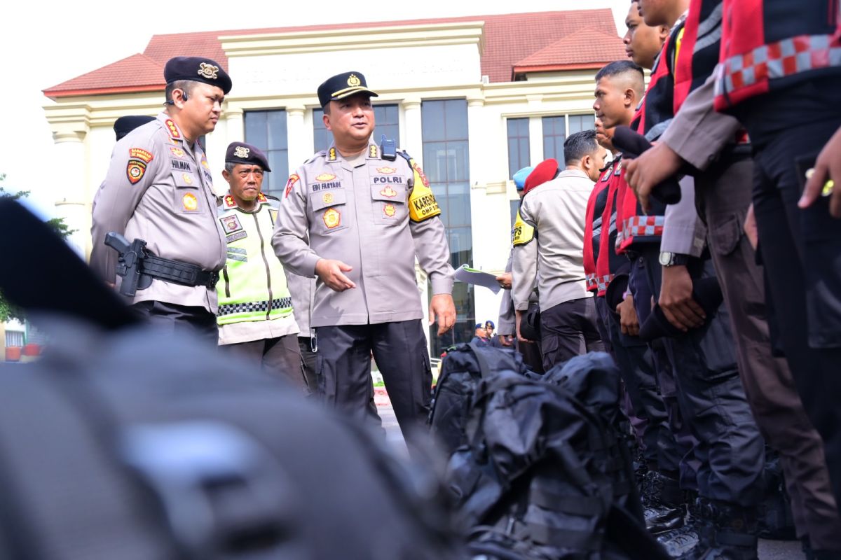 Polda Jambi pastikan kesiapan 717 personel pengamanan TPS