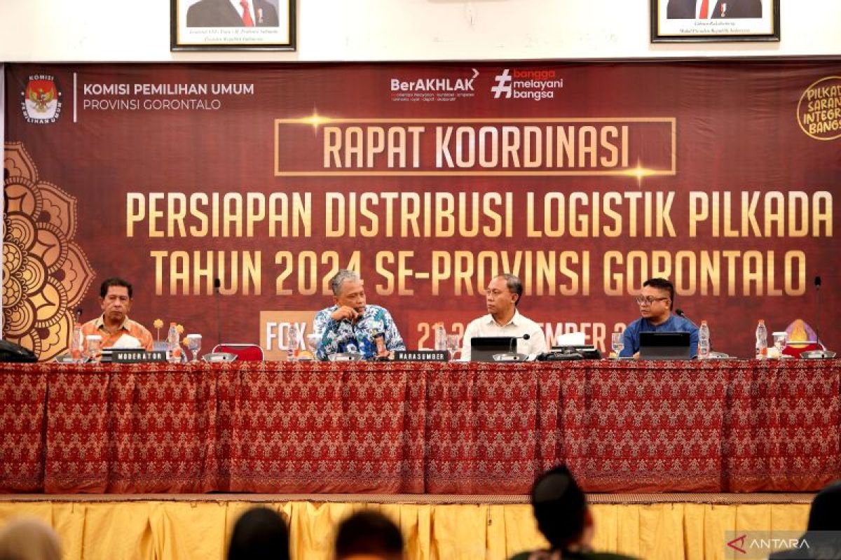 KPU Provinsi Gorontalo distribusi logistik mulai dari wilayah terjauh