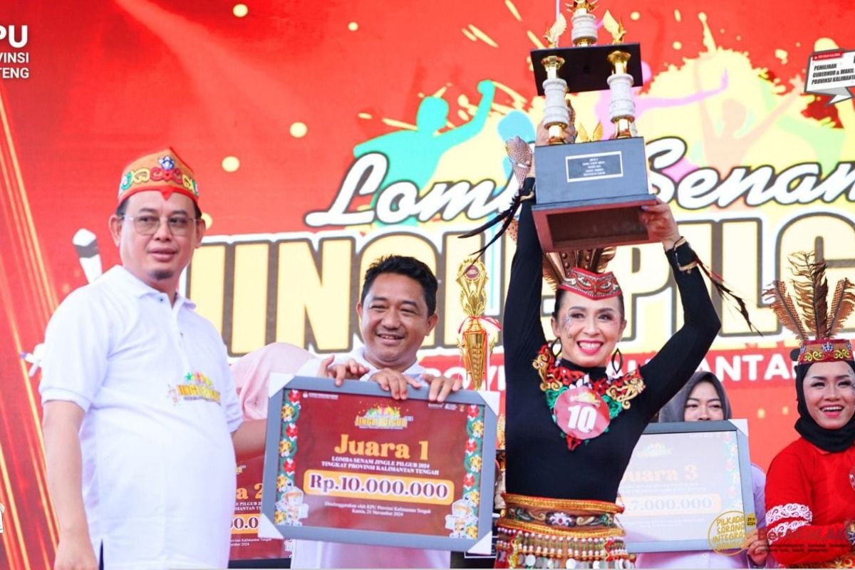 KPU laksanakan lomba Senam Jingle Pilgub Kalteng 2024