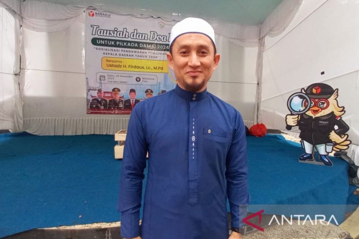 Ustad Firdaus ingatkan paslon peserta pilkada tidak gunakan politik uang dan caci maki