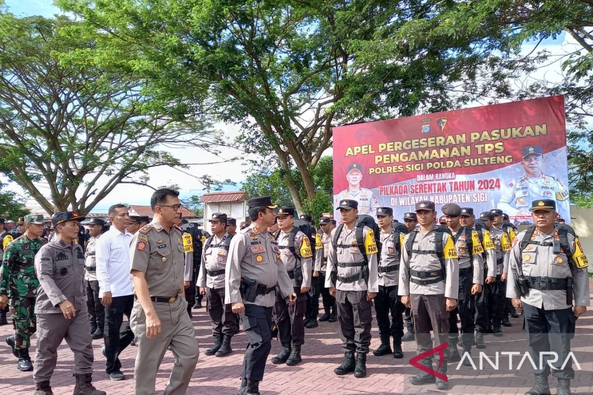 Polres Sigi kerahkan 251 personel guna pengamanan TPS di Pilkada 2024