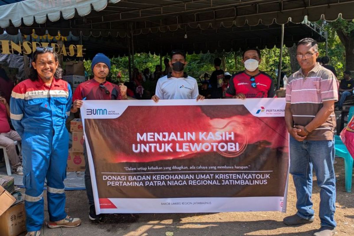 Bakor Umkris Pertamina Patra Niaga salurkan donasi untuk korban erupsi Lewotobi