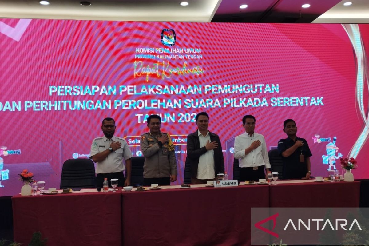 KPU Kalteng matangkan persiapan pemungutan suara Pilkada Serentek