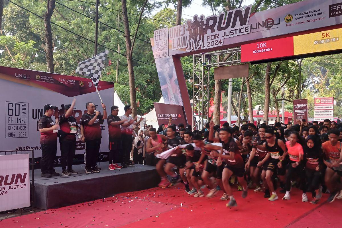 Unej Law Run For Justice cikal bakal Jember Marathon untuk hidup sehat